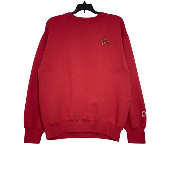 CARDINALS Baseball Vintage Embroidered Redbird Crew Neck Sweatshirt M Medium - Picture 1 of 6